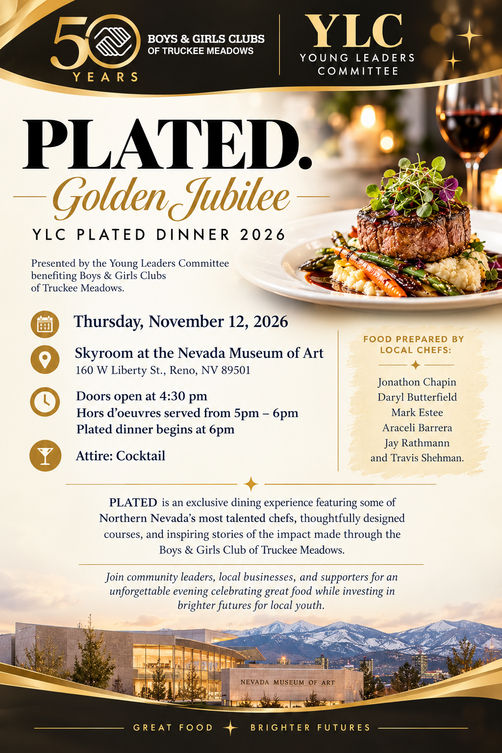 Young Leaders Committee Plated Dinner